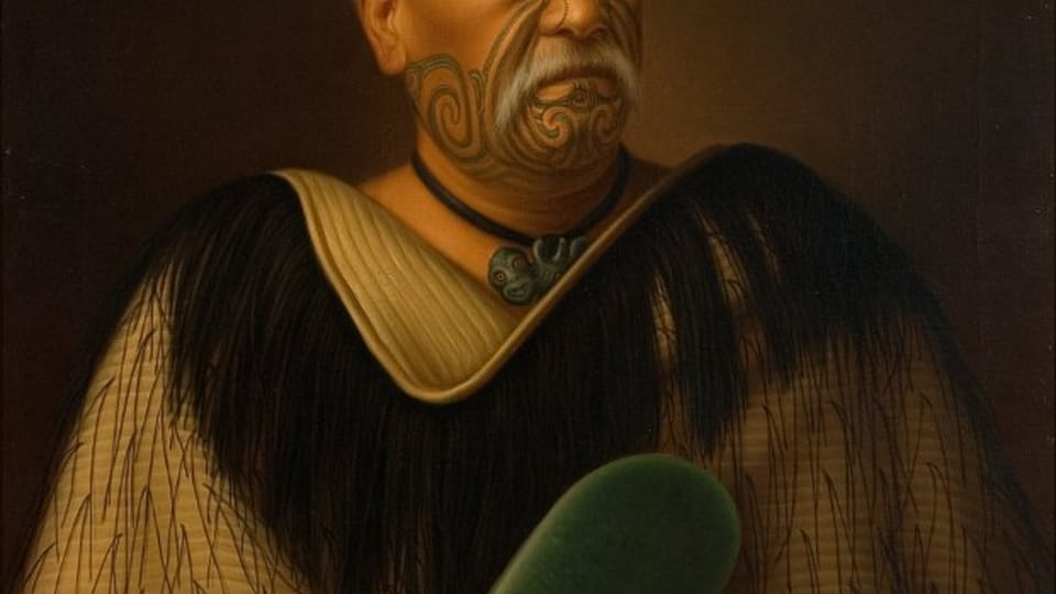 Obraz Gottfrieda Lindauera: Wahanui Reihana Te Huatare | foto: Auckland Art Gallery