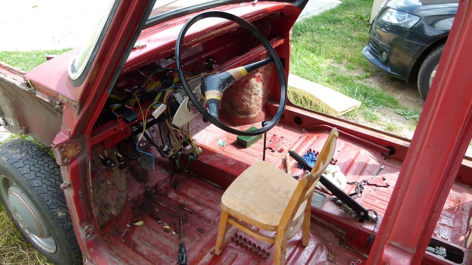 Rozebírání původní škodovky Rozebírání původní škodovky