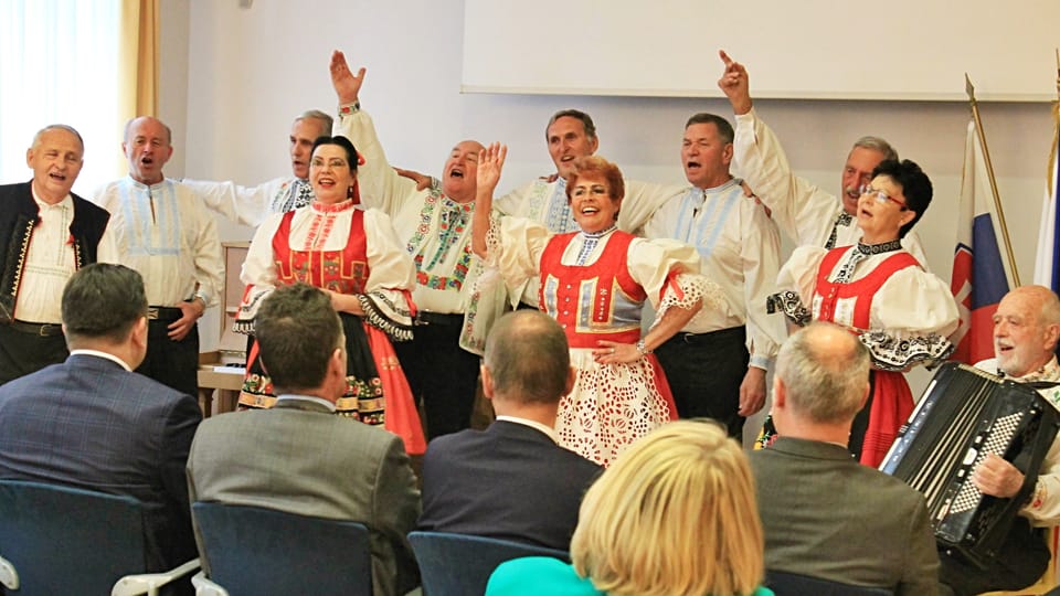 Vystoupení folklorního souboru Skaličan