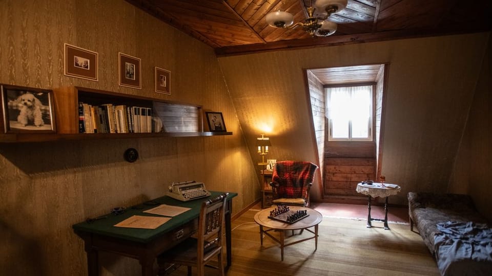 Podkrovní místnost, tzv. Peroutkárna | Foto: René Volfík, Památník Karla Čapka Podkrovní místnost, tzv. Peroutkárna | Foto: René Volfík, Památník Karla Čapka