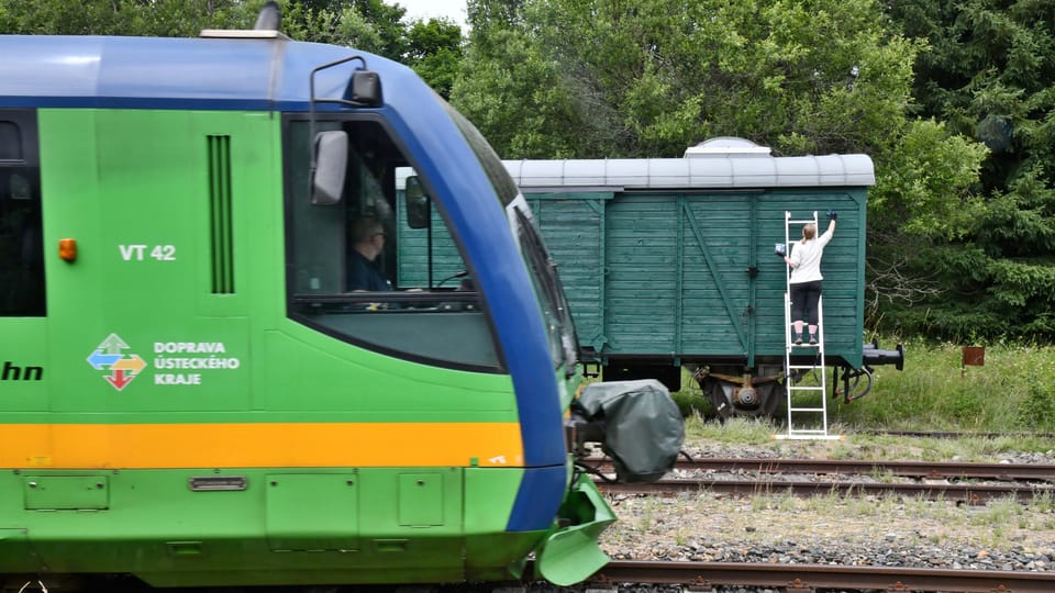 Přes Kovářskou jezdí celou turistickou sezónu pravidelné vlaky | Foto: Břetislav Tureček, Radio Prague International Přes Kovářskou jezdí celou turistickou sezónu pravidelné vlaky | Foto: Břetislav Tureček, Radio Prague International