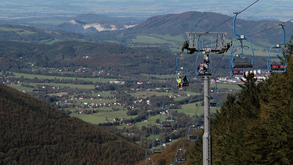 Lanovka na Radhošť, foto: Ondřej Tomšů Lanovka na Radhošť, foto: Ondřej Tomšů