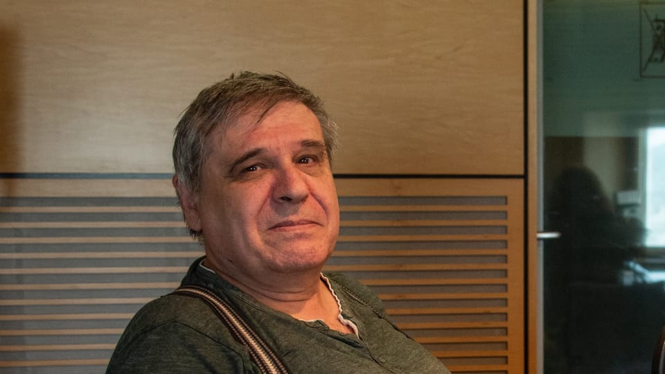 Krystyna Wanatowiczová a Jiří Zizler hosty Jiřího Pancíře ve studiu RPI | Foto: Hana Řeháková,  Radio Prague International