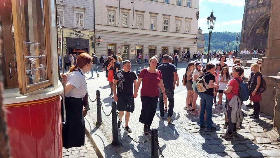 Křížovnické náměstí u Karlova mostu | Foto: Jolana Nováková, Český rozhlas Křížovnické náměstí u Karlova mostu | Foto: Jolana Nováková, Český rozhlas