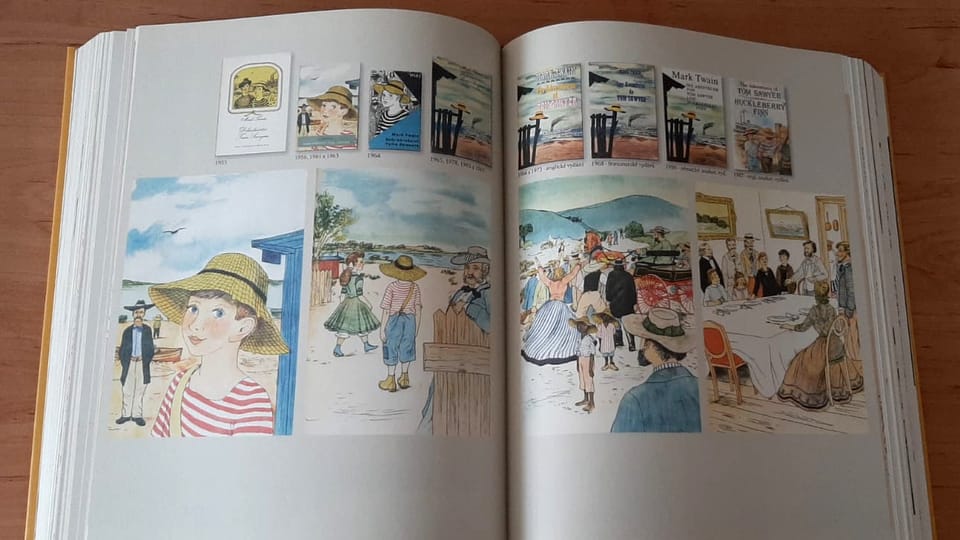 Ilustrace k románu Marka Twaina 'Dobrodružství Toma Sawyera' | Foto: Reprofoto z knihy Kamil Lhoták a kniha nakladatelství Vltavín Ilustrace k románu Marka Twaina 'Dobrodružství Toma Sawyera' | Foto: Reprofoto z knihy Kamil Lhoták a kniha nakladatelství Vltavín