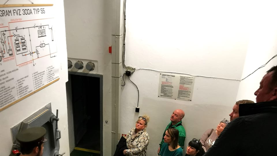 Skupina zahraničních zájemců o prohlídku Muzea studené války | Foto: Petr Lukeš, Radio Prague International Skupina zahraničních zájemců o prohlídku Muzea studené války | Foto: Petr Lukeš, Radio Prague International