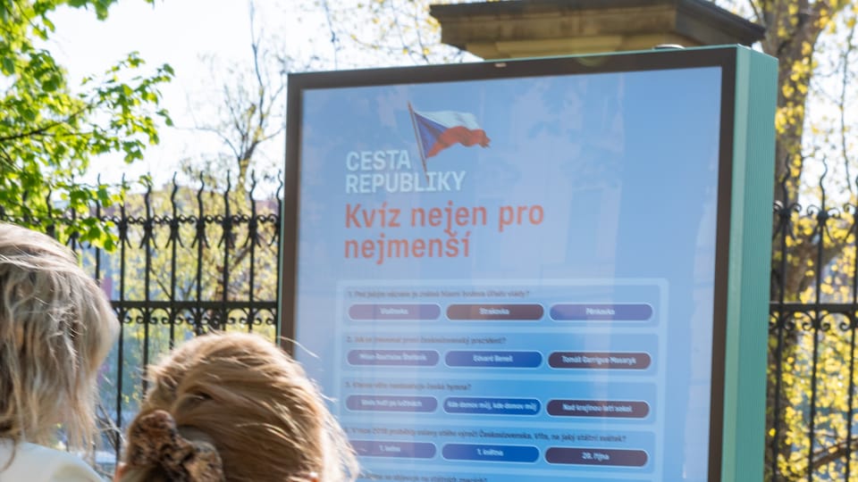 Nová audiovizuální panelová expozice „Cesta republiky“ | Foto: Hana Řeháková, Radio Prague International Nová audiovizuální panelová expozice „Cesta republiky“ | Foto: Hana Řeháková, Radio Prague International