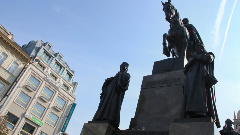 Pomník sv. Václava na Václavském náměstí od Josefa Václava Myslbeka | Foto: Barbora Němcová,  Radio Prague International
