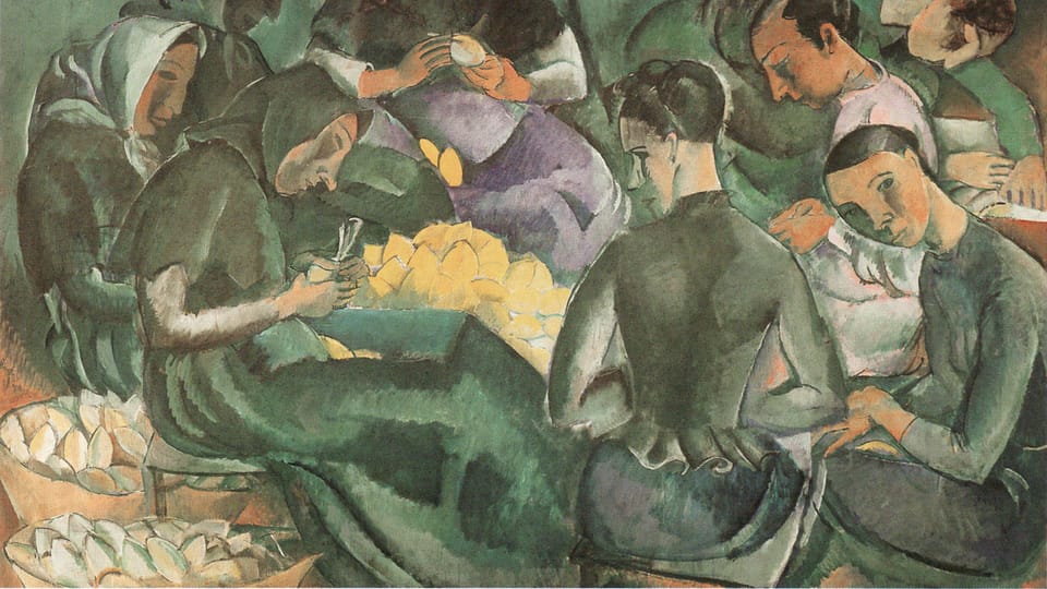 Georges Kars,  'Balení citronů na Mallorce',  1912,  zdroj: Jiří Siblík/Národní galerie v Praze