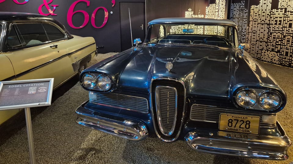 Největším propadákem Fordu v celé historii byl extravagantní model Edsel, pojmenovaný podle syna Henryho Forda | Foto: Petr Lukeš, Radio Prague International Největším propadákem Fordu v celé historii byl extravagantní model Edsel, pojmenovaný podle syna Henryho Forda | Foto: Petr Lukeš, Radio Prague International