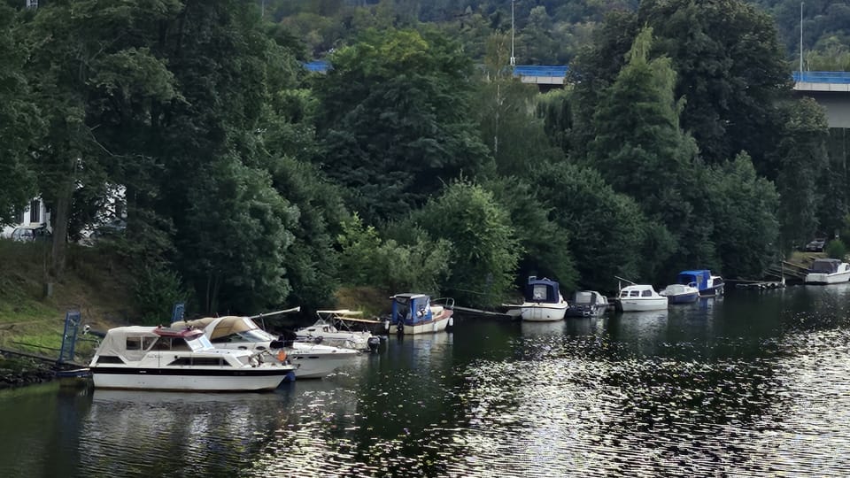 Meandry Vltavy nabízejí romantiku i dnešním rekreantům | Foto: Klára Stejskalová, Radio Prague International Meandry Vltavy nabízejí romantiku i dnešním rekreantům | Foto: Klára Stejskalová, Radio Prague International