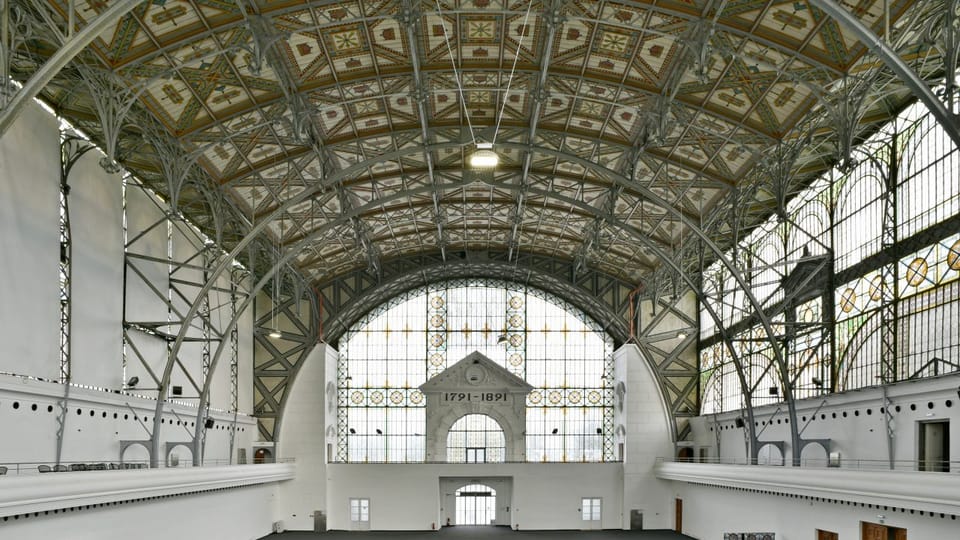 Průmyslový palác v Praze, foto: Tomáš Vodňanský, ČRo Průmyslový palác v Praze, foto: Tomáš Vodňanský, ČRo