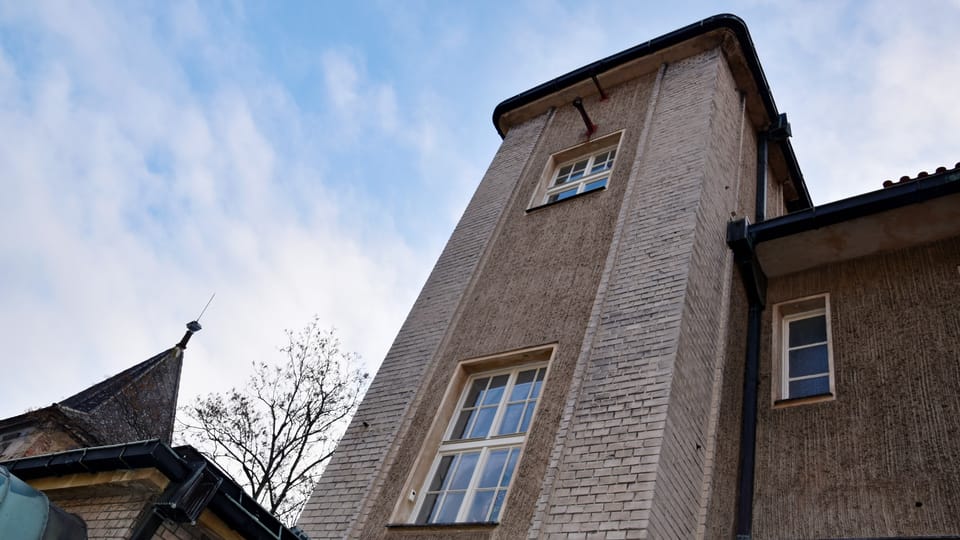 První patro obsahovalo Kotěrovu pracovnu a ateliér. | Foto: Barbora Němcová, Radio Prague International První patro obsahovalo Kotěrovu pracovnu a ateliér. | Foto: Barbora Němcová, Radio Prague International