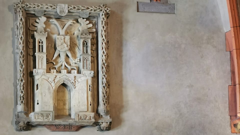 Velký městský znak města Tábor na radnici | Foto: Petr Lukeš, Radio Prague International Velký městský znak města Tábor na radnici | Foto: Petr Lukeš, Radio Prague International