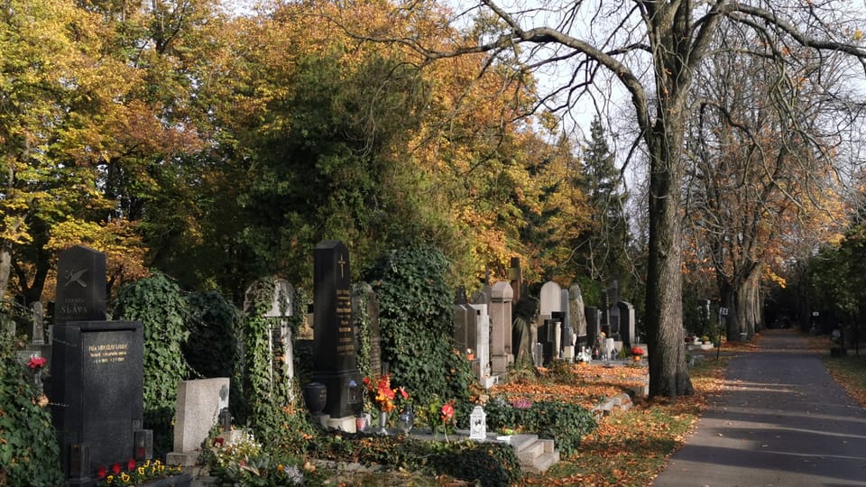 Vinohradský hřbitov je co do počtu zesnulých druhý největší v Praze | Foto: Petr Lukeš, Radio Prague International Vinohradský hřbitov je co do počtu zesnulých druhý největší v Praze | Foto: Petr Lukeš, Radio Prague International