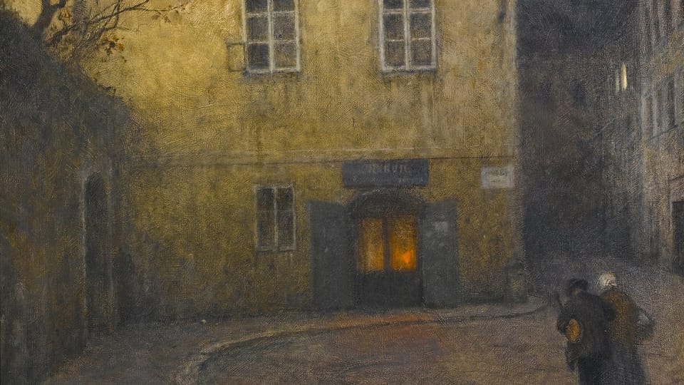 Jakub Schikaneder: Roh ulice, 1924 | Foto: Wikimedia Commons, public domain Jakub Schikaneder: Roh ulice, 1924 | Foto: Wikimedia Commons, public domain