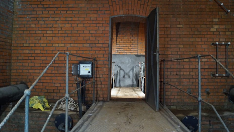 Nadzemní patro dvoukomorového vodojemu | Foto: Miloš Turek, Radio Prague International Nadzemní patro dvoukomorového vodojemu | Foto: Miloš Turek, Radio Prague International