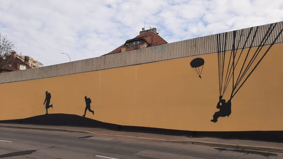 Mural 'Operace Anthropoid' | Foto: Lenka Žižková,  Radio Prague International