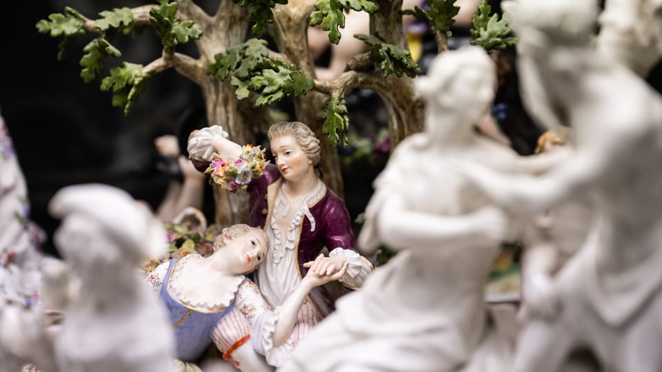 Milostné dostaveníčko zhotovené z míšeňského porcelánu | Foto: René Volfík