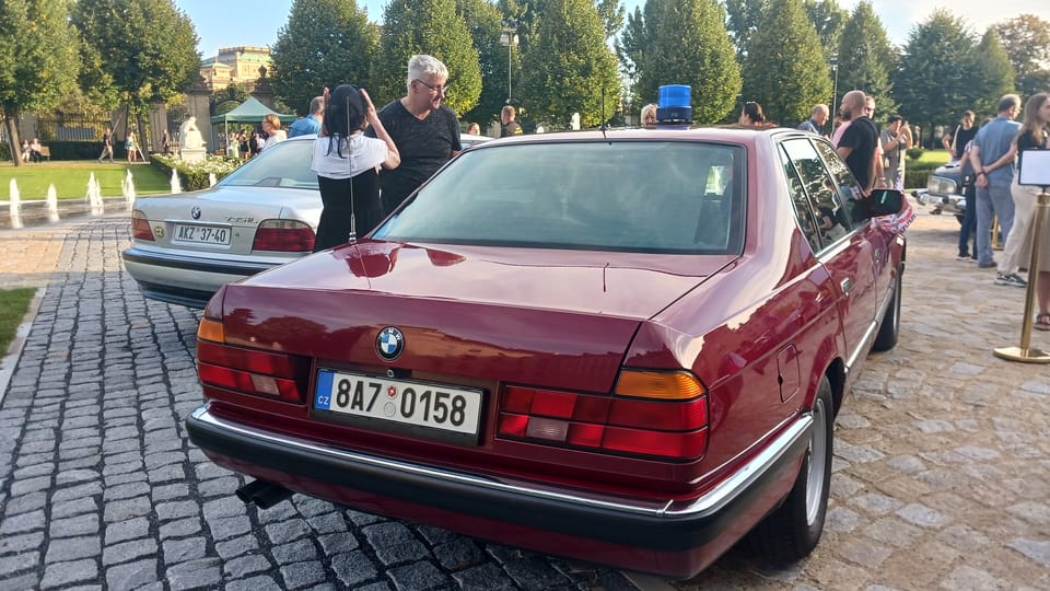 BMW 735, které od roku 1991 používal prezident Václav Havel | Foto: Lenka Žižková, Radio Prague International BMW 735, které od roku 1991 používal prezident Václav Havel | Foto: Lenka Žižková, Radio Prague International