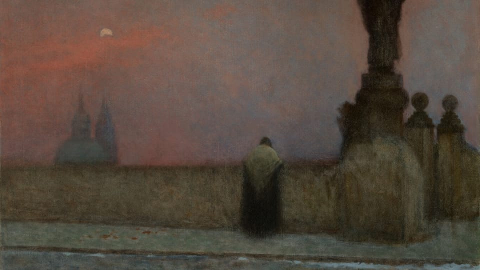 Jakub Schikaneder: V podvečer na Hradčanech,  1909-1913 | Foto: Národní galerie v Praze