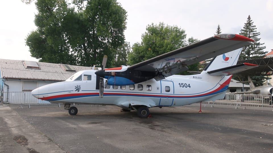 Československý dopravní a transportní letoun Let L-410 Turbolet | Foto: Štěpánka Budková, Radio Prague International Československý dopravní a transportní letoun Let L-410 Turbolet | Foto: Štěpánka Budková, Radio Prague International