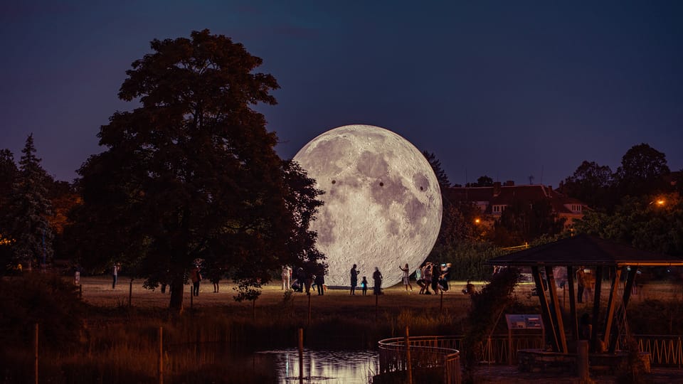 Model Měsíce  - Lunalón | Foto: Michal Bernátek,  Hvězdárna a planetárium Brno