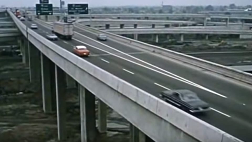 Z průběhu stavby D1 | Foto: Youtube,  Ředitelství silnic a dálnic/Krátký film