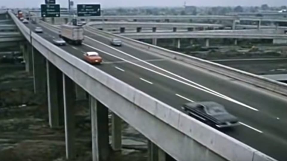 Z průběhu stavby D1 | Foto: Youtube, Ředitelství silnic a dálnic/Krátký film Z průběhu stavby D1 | Foto: Youtube, Ředitelství silnic a dálnic/Krátký film