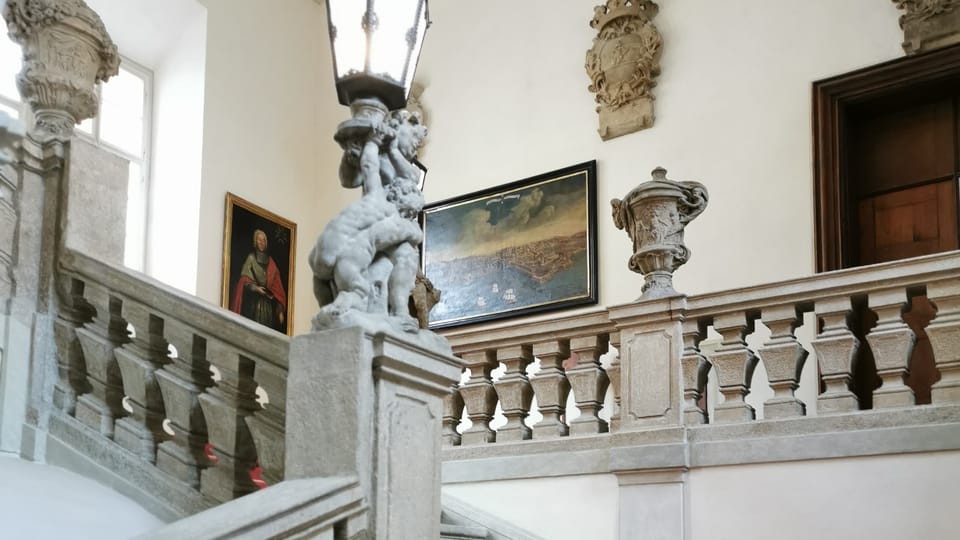 Hlavní otevřené schodiště patří k nejkrásnějším ukázkám baroka v Praze | Foto: Petr Lukeš,  Radio Prague International