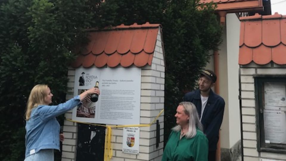 Křest pamětní desky | Foto: Jitka Štichauerová Křest pamětní desky | Foto: Jitka Štichauerová