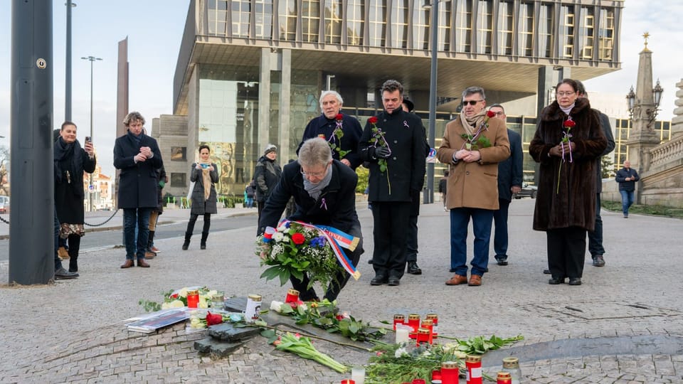 Pieta k výročí upálení Jana Palacha | Foto: Zuzana Jarolímková, iROZHLAS.cz Pieta k výročí upálení Jana Palacha | Foto: Zuzana Jarolímková, iROZHLAS.cz