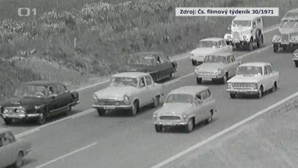 Provoz na D1 | Foto: Česká televize Provoz na D1 | Foto: Česká televize