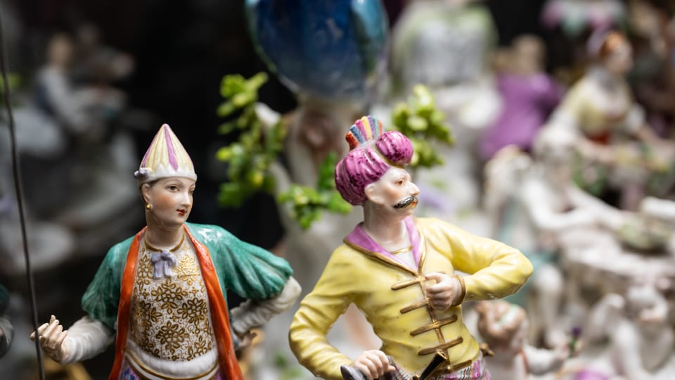 Turek a Turkyně z kolekce porcelánu z míšeňské porcelánky | Foto: René Volfík Turek a Turkyně z kolekce porcelánu z míšeňské porcelánky | Foto: René Volfík