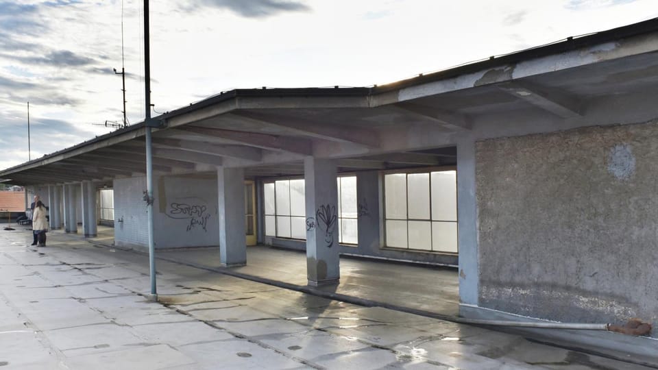Skleněný palác, střešní terasa | Foto: Tomáš Vodňanský, Český rozhlas Skleněný palác, střešní terasa | Foto: Tomáš Vodňanský, Český rozhlas