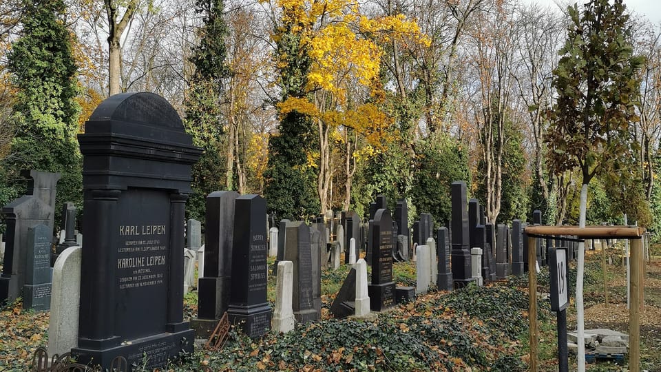 Nový židovský hřbitov je dnes v Praze jediným hřbitovem, kde se pohřbívají zesnulí židovského vyznání | Foto: Petr Lukeš, Radio Prague International Nový židovský hřbitov je dnes v Praze jediným hřbitovem, kde se pohřbívají zesnulí židovského vyznání | Foto: Petr Lukeš, Radio Prague International
