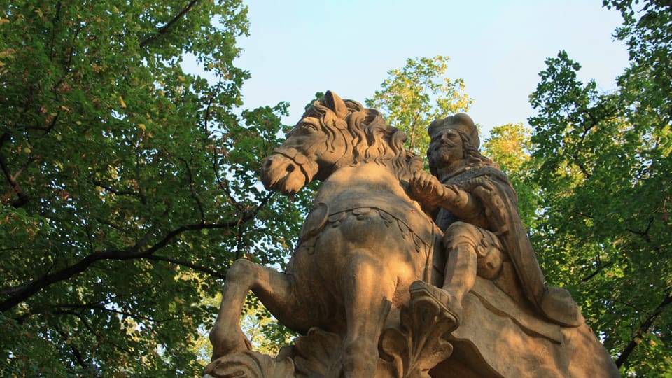 Jedná se o jedno ze tří zobrazení sv. Václava v Praze od sochaře Jana Jiřího Bendla | Foto: Barbora Němcová,  Radio Prague International