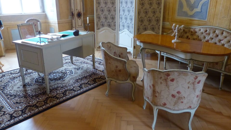 Pracovna Giacoma Casanovy, foto: Klára Stejskalová Pracovna Giacoma Casanovy, foto: Klára Stejskalová