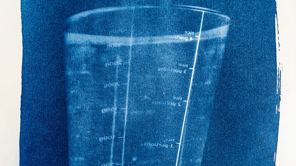 Barbora Trnková, Cyanotype: Self-Portrait of Inhuman Material, 2022–2023 | Foto: archiv Barbora Trnková Barbora Trnková, Cyanotype: Self-Portrait of Inhuman Material, 2022–2023 | Foto: archiv Barbora Trnková