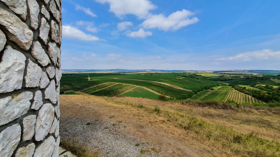 Výhled od kaple sv. Cyrila a Metoděje na Hradišťku | Foto: Radek Bortlík, Český rozhlas Výhled od kaple sv. Cyrila a Metoděje na Hradišťku | Foto: Radek Bortlík, Český rozhlas