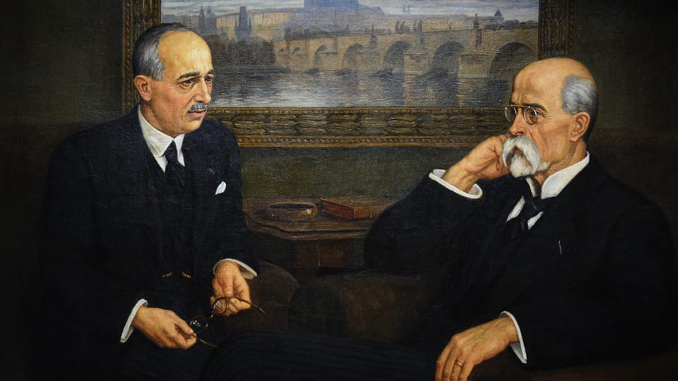 Beneš a Masaryk,  foto: Ondřej Tomšů
