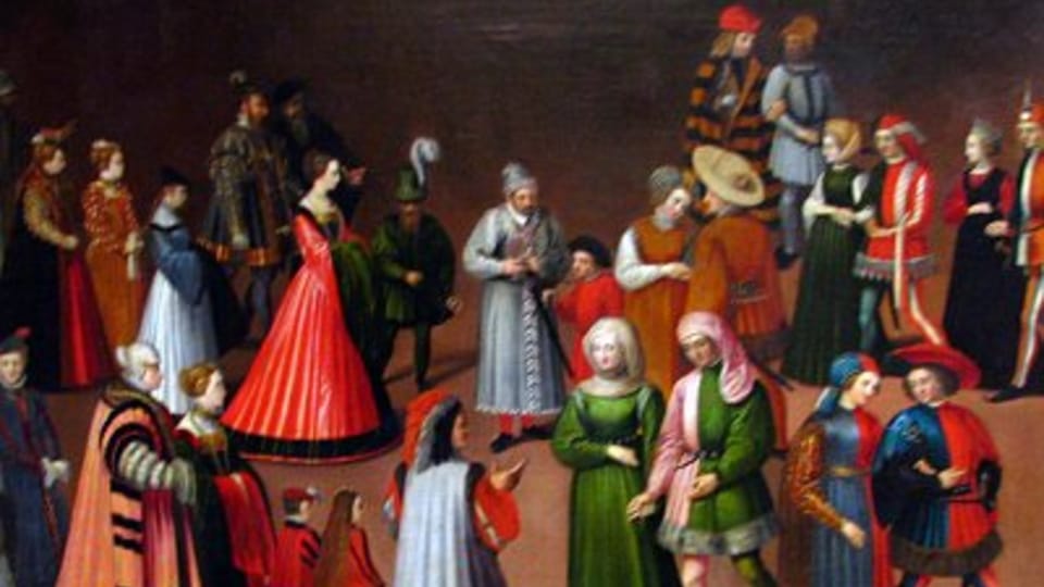 Kostýmní průvod, kolem roku 1600 Kostýmní průvod, kolem roku 1600