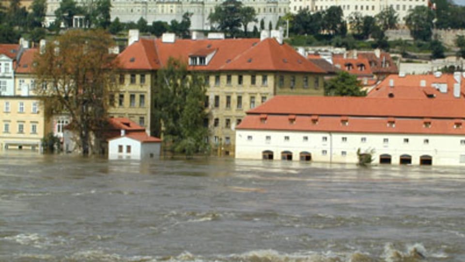 Malá Strana,  Praha,  srpen 2002