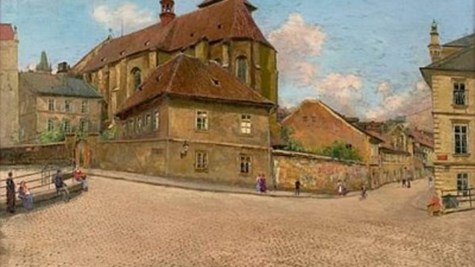 Kostel sv. Ducha na obraze Jana Minaříka Kostel sv. Ducha na obraze Jana Minaříka