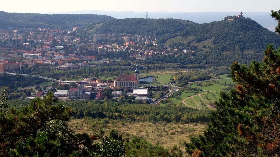 Pohled na město Most a hrad Hněvín | Foto: Miloš Turek,  Radio Prague International