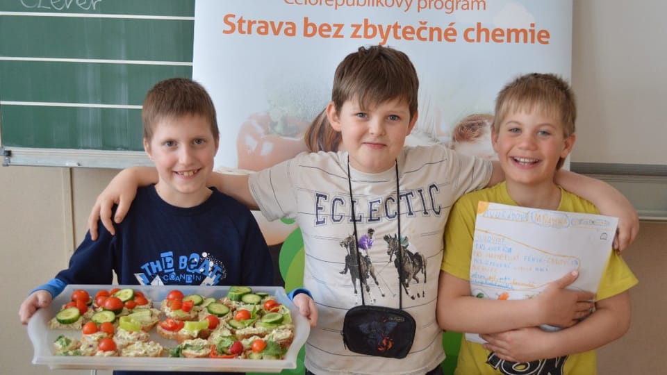 Projektové dny na školách, foto: Archiv projektu Pestrá strava bez zbytečné chemie Projektové dny na školách, foto: Archiv projektu Pestrá strava bez zbytečné chemie