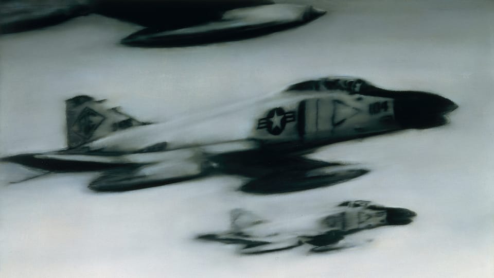 Gerhard Richter: Stíhací letouny Phantom, foto: archiv Národní galerie v Praze Gerhard Richter: Stíhací letouny Phantom, foto: archiv Národní galerie v Praze