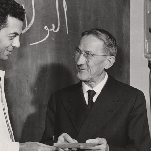 Jaroslav Heyrovský (vpravo) | Foto: archiv ÚFCH J. Heyrovského AV ČR