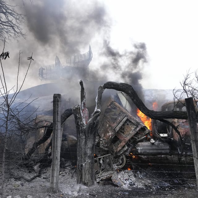 Válka na Ukrajině | Foto: Sergei Grits, ČTK/AP Photo