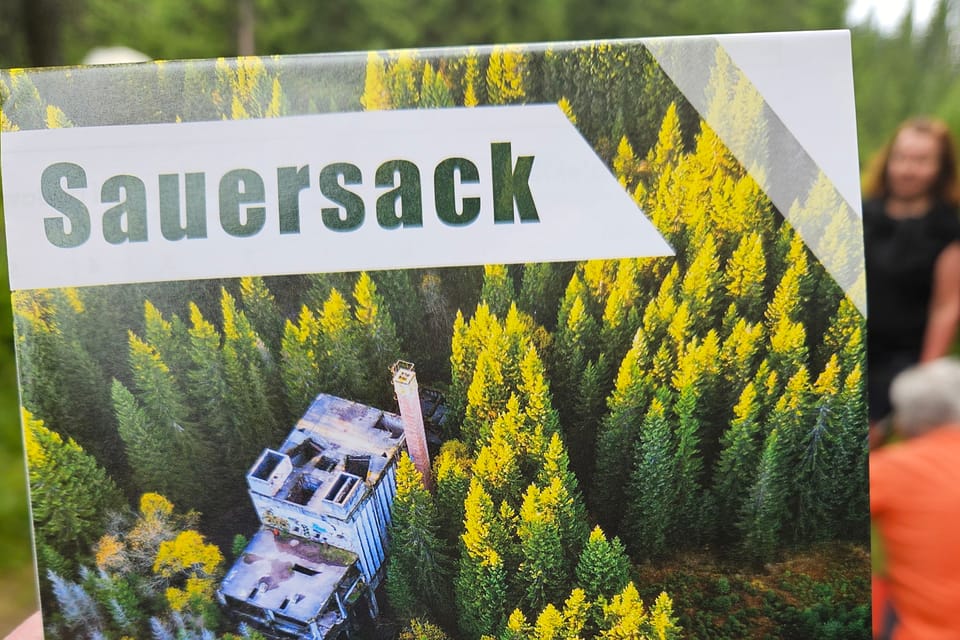 Podrobná mapa areálu bývalého dolu Sauersack | Foto: Štěpánka Budková,  Radio Prague International